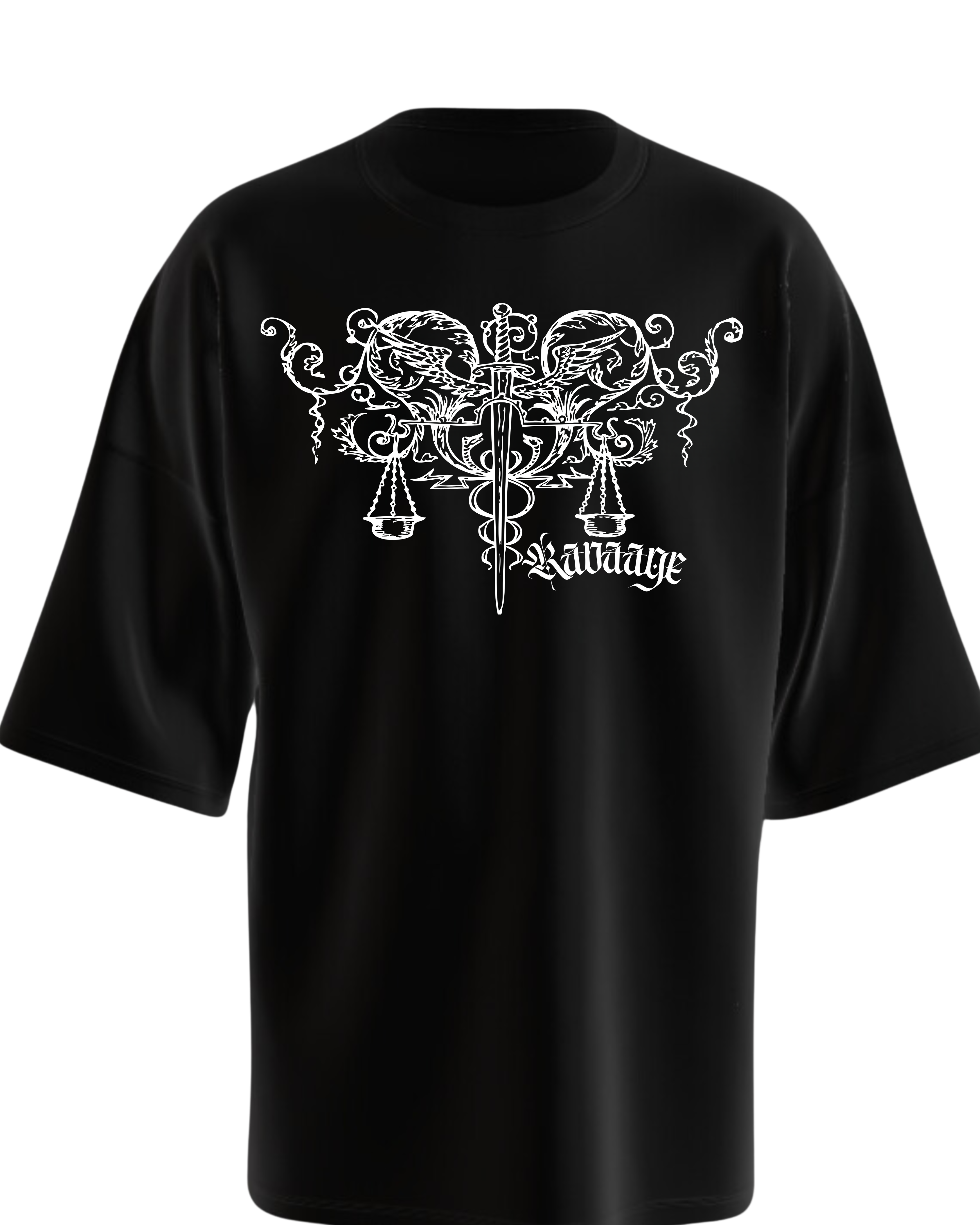 DUAL RUIN BOXY FIT TSHIRT