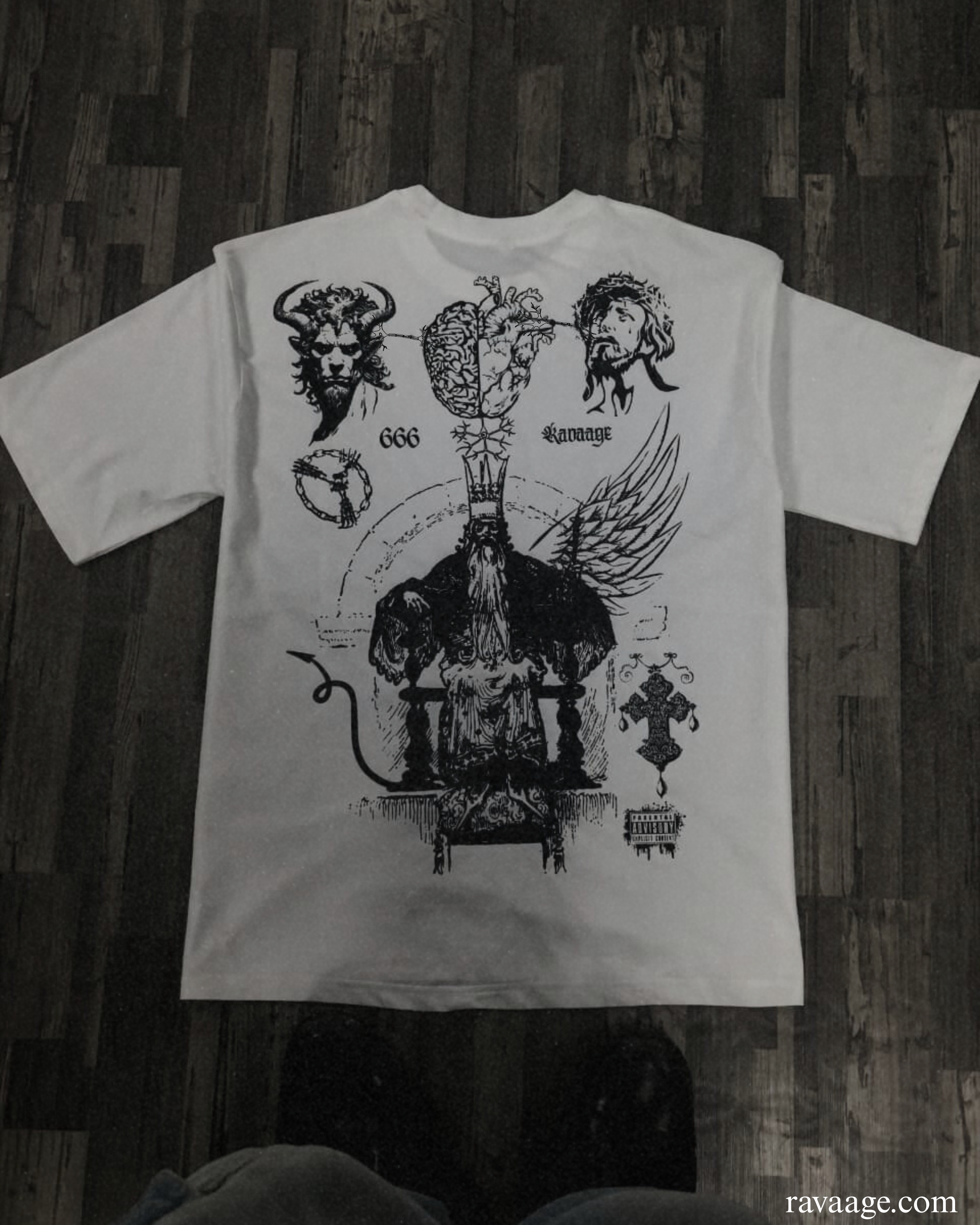 CROWNED SIN BOXY FIT TSHIRT