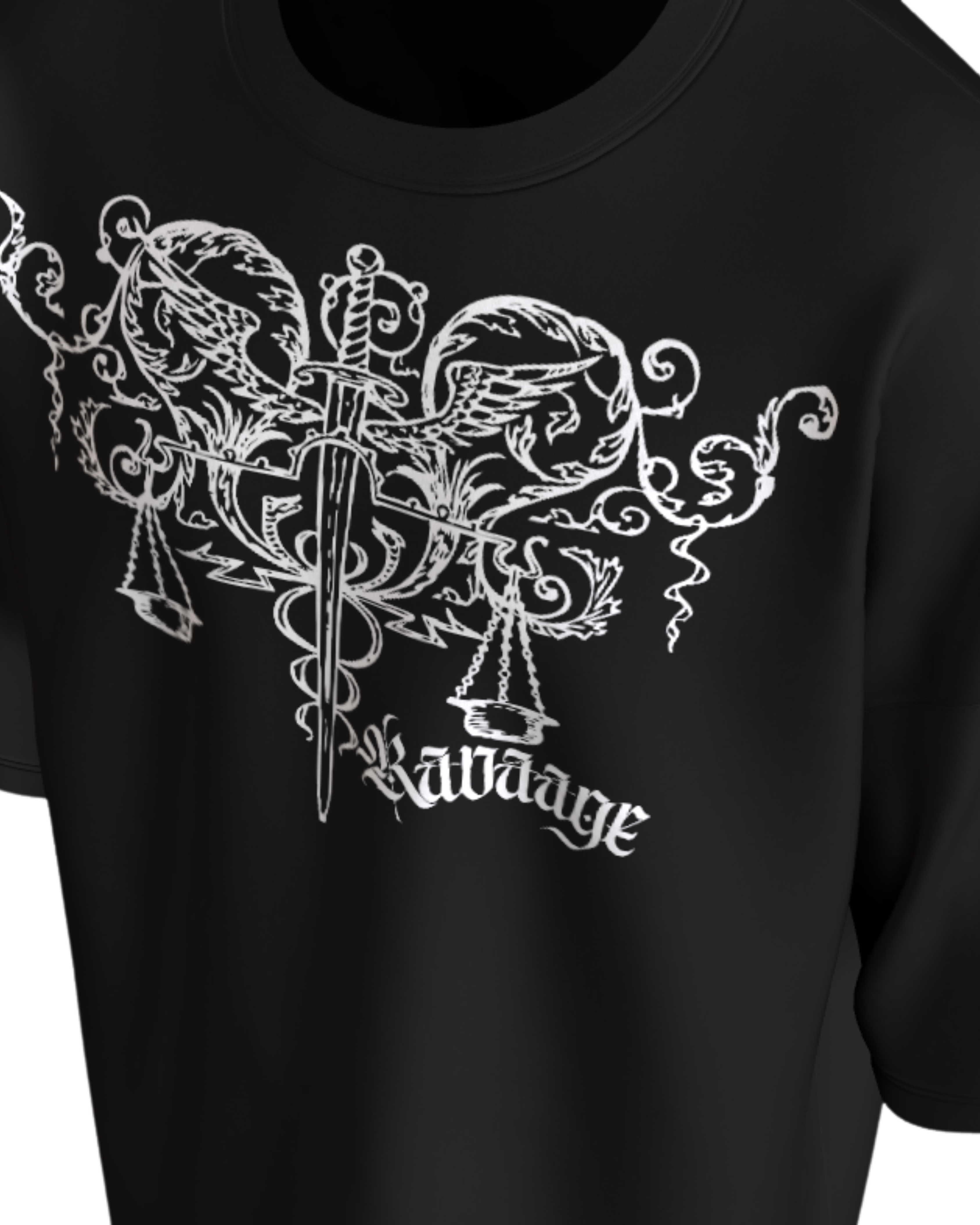 DUAL RUIN BOXY FIT TSHIRT