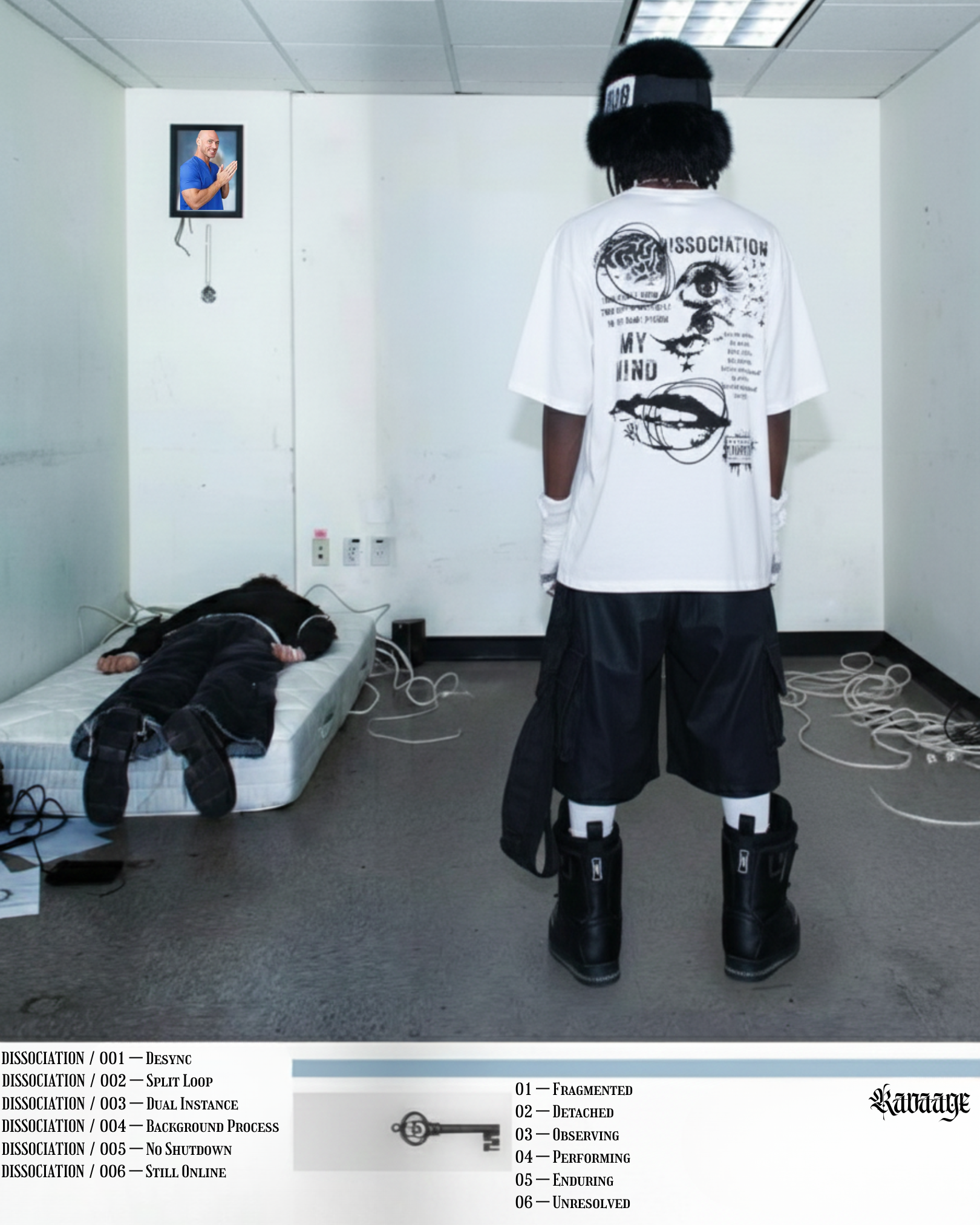 DISSOCIATION BOXY  OVERSIZED TSHIRT