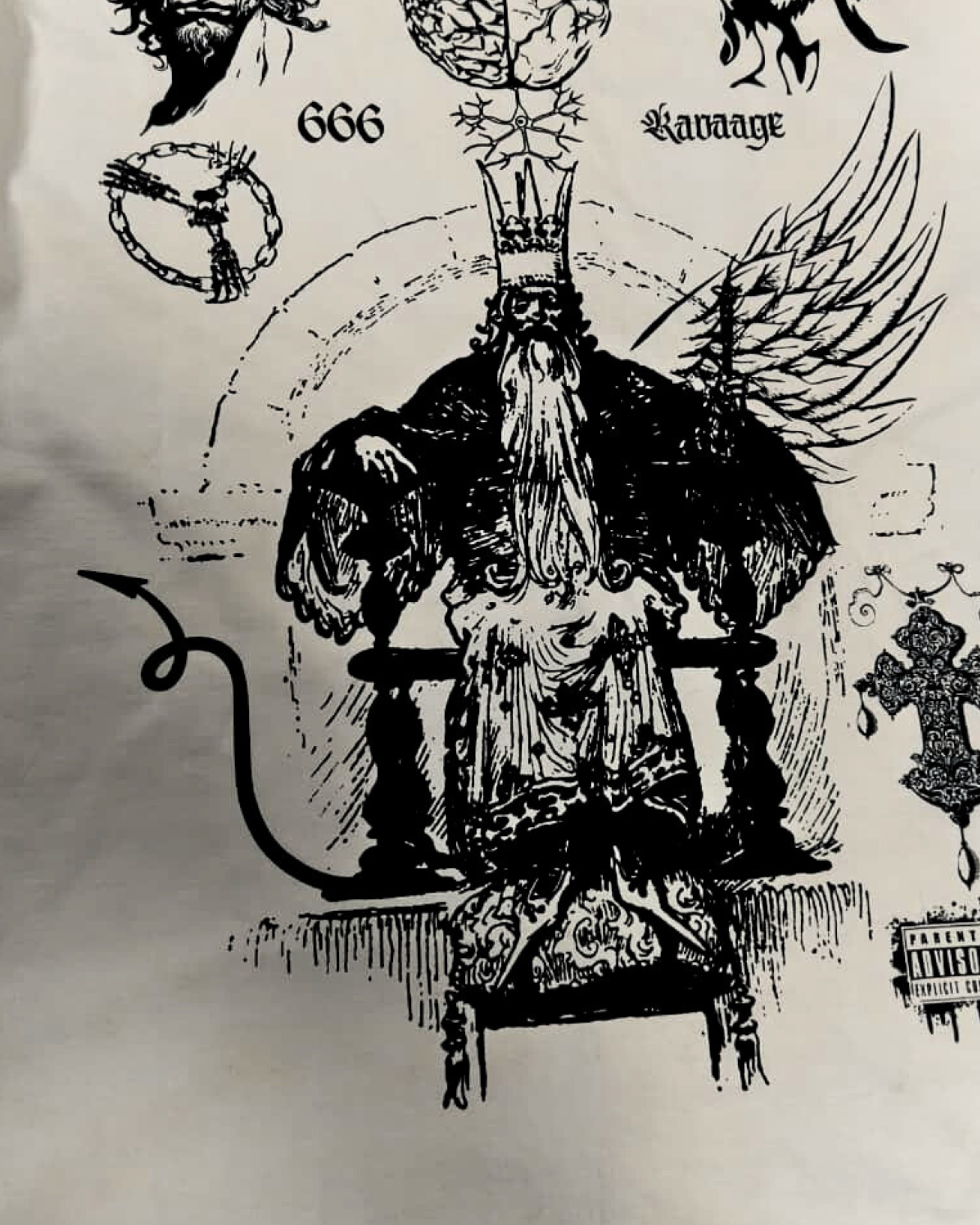 CROWNED SIN BOXY FIT TSHIRT