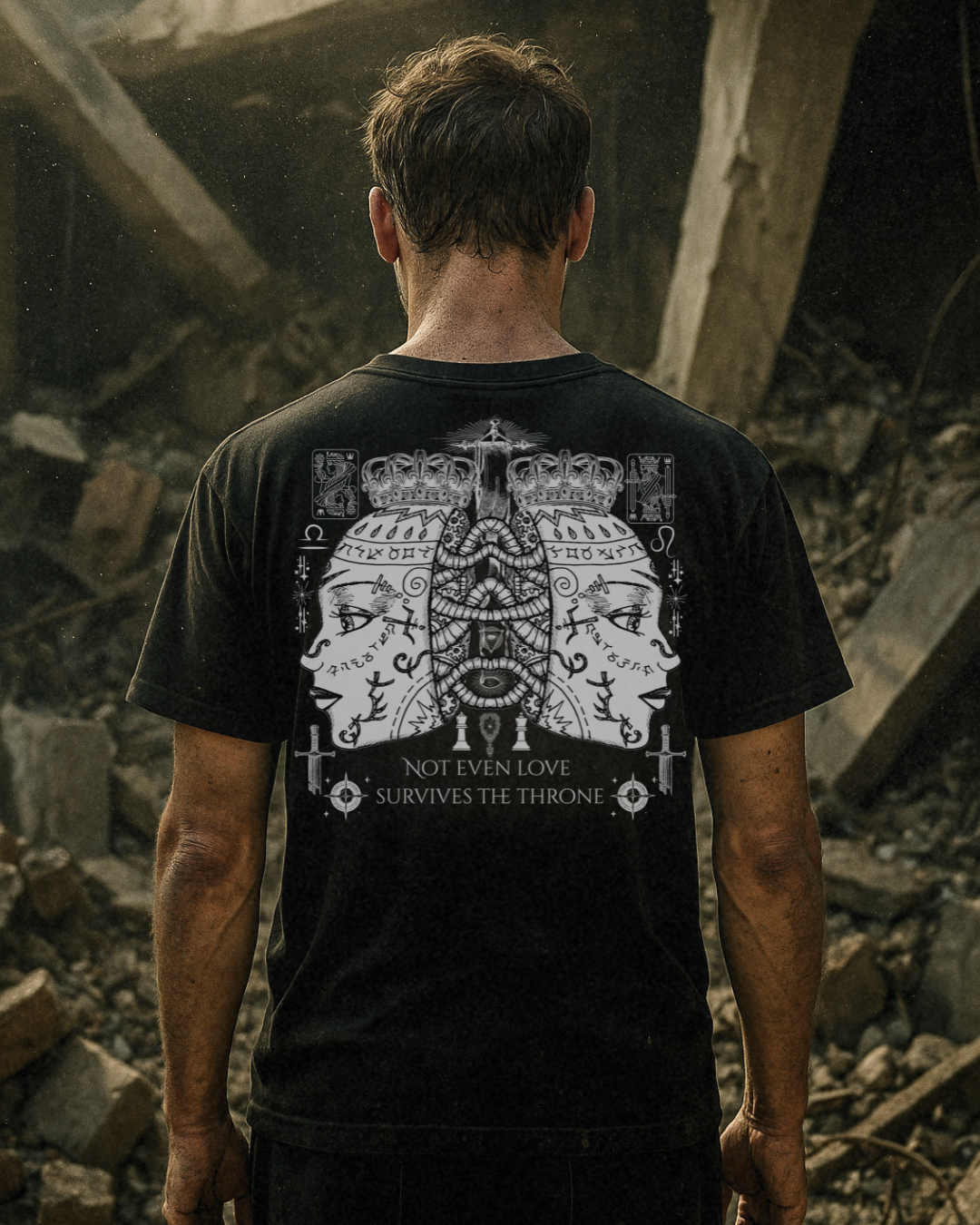 DUAL RUIN BOXY FIT TSHIRT