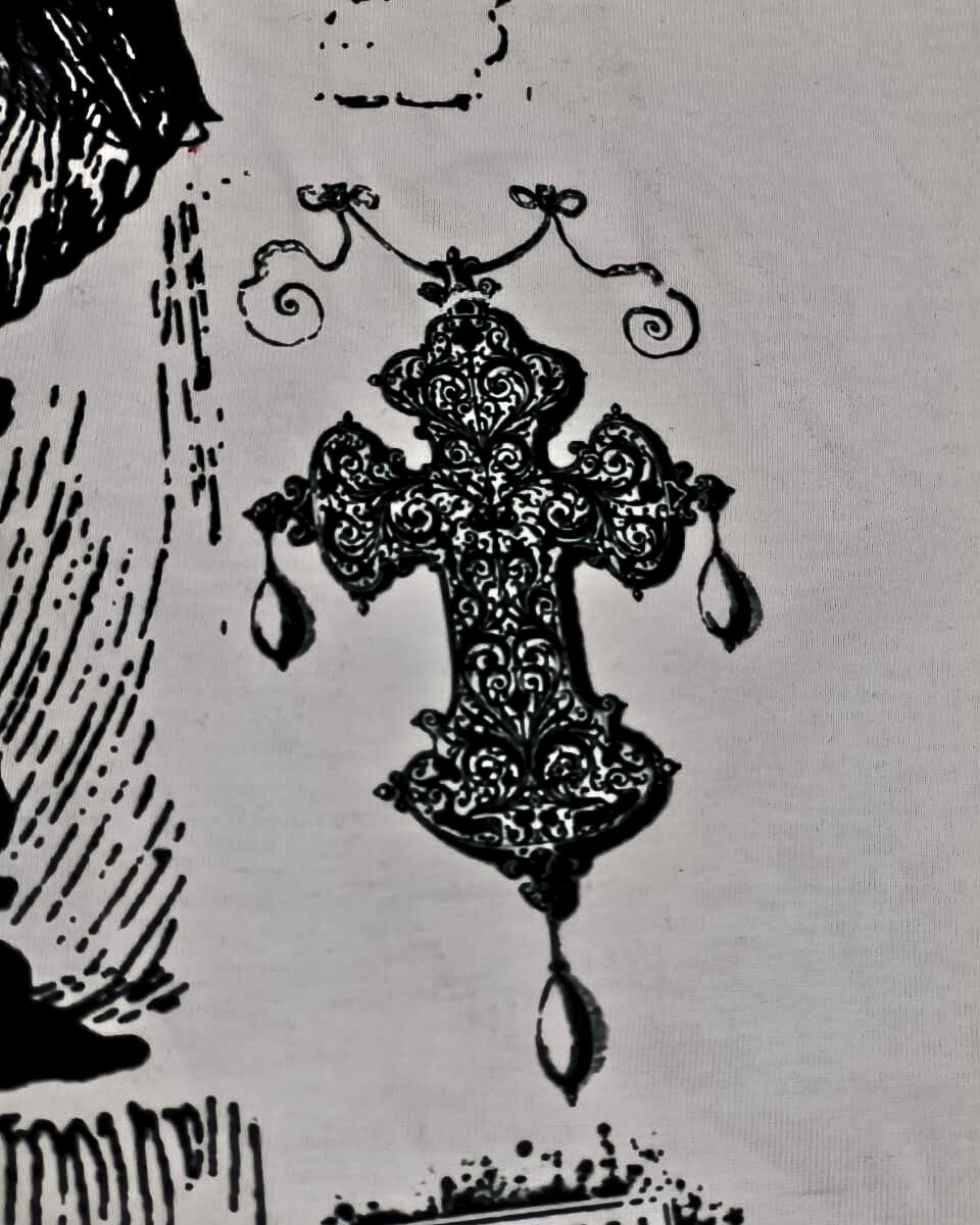 CROWNED SIN BOXY FIT TSHIRT