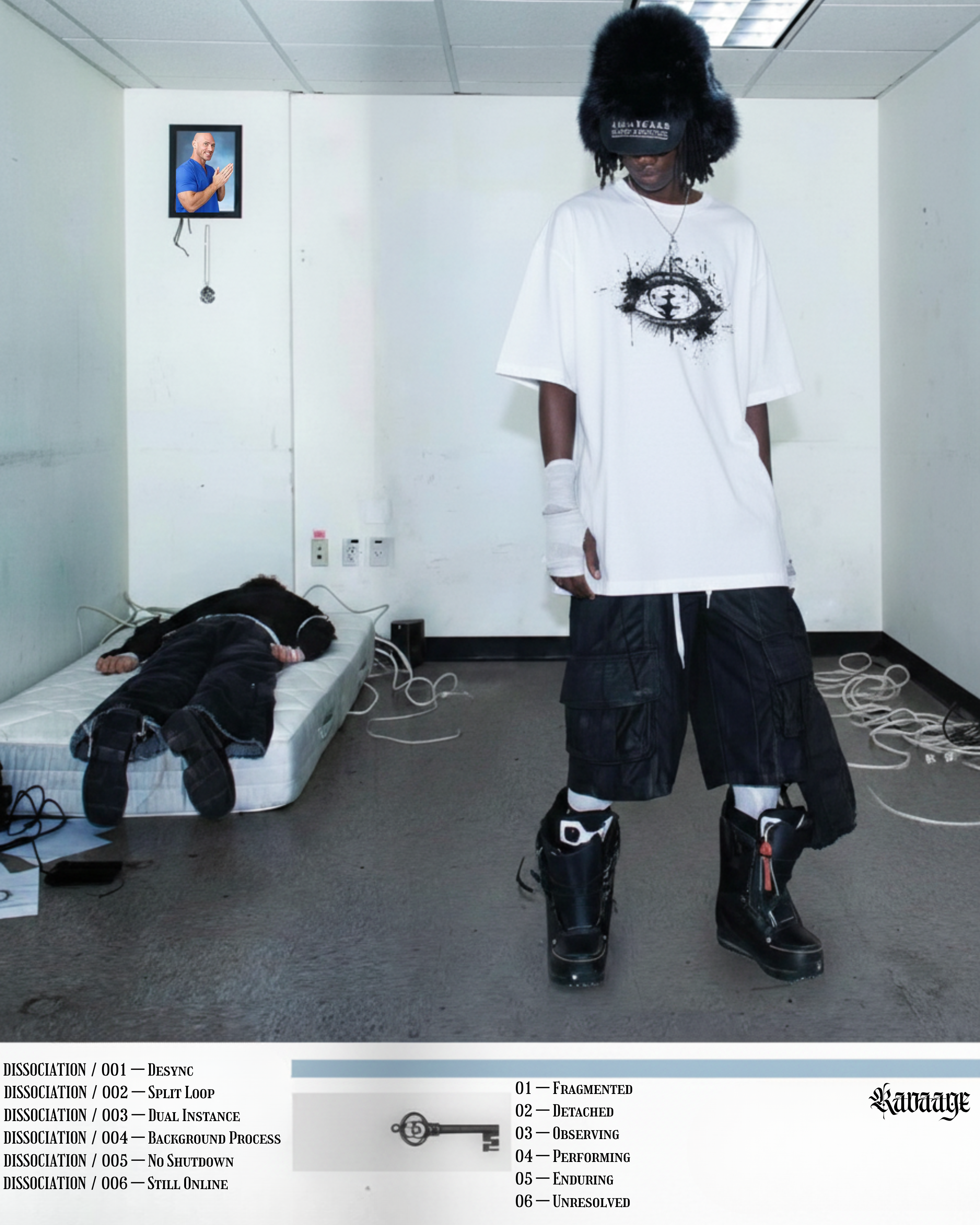 DISSOCIATION BOXY  OVERSIZED TSHIRT